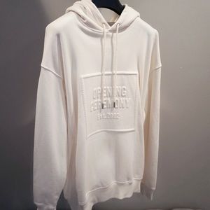 NWT Opening Ceremony Embossed Box Logo Hoodie